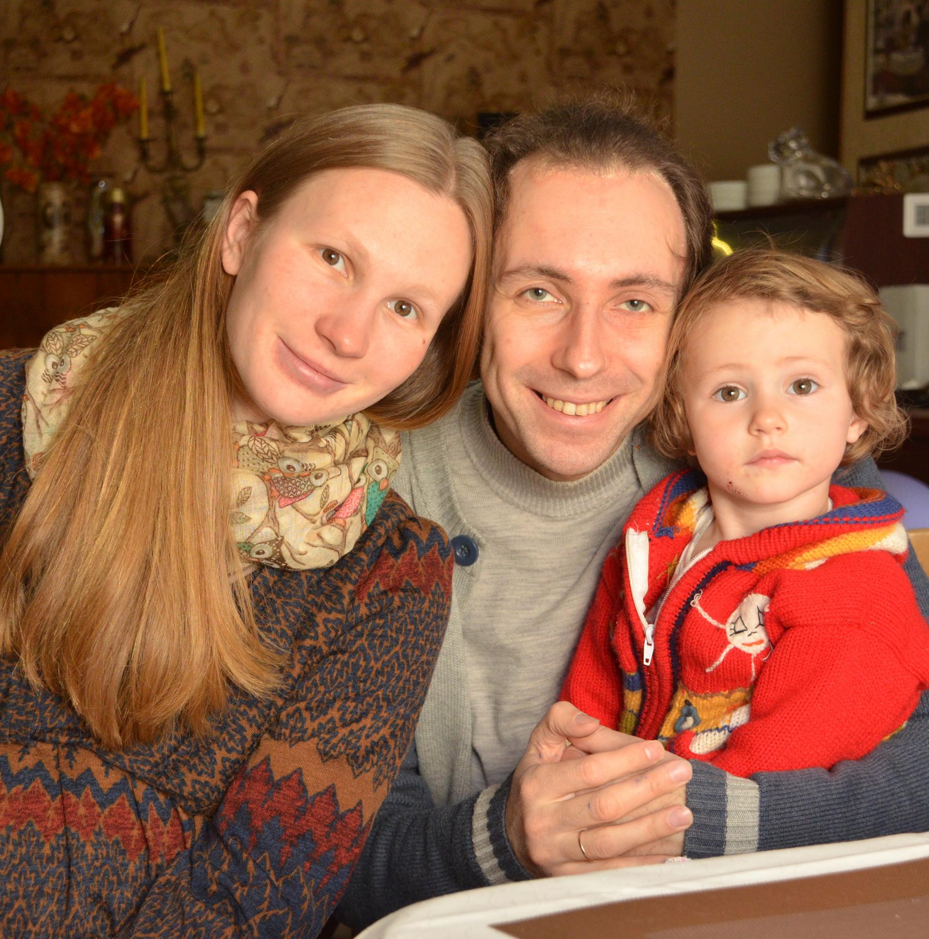 Андрей Свяцкий с семьей